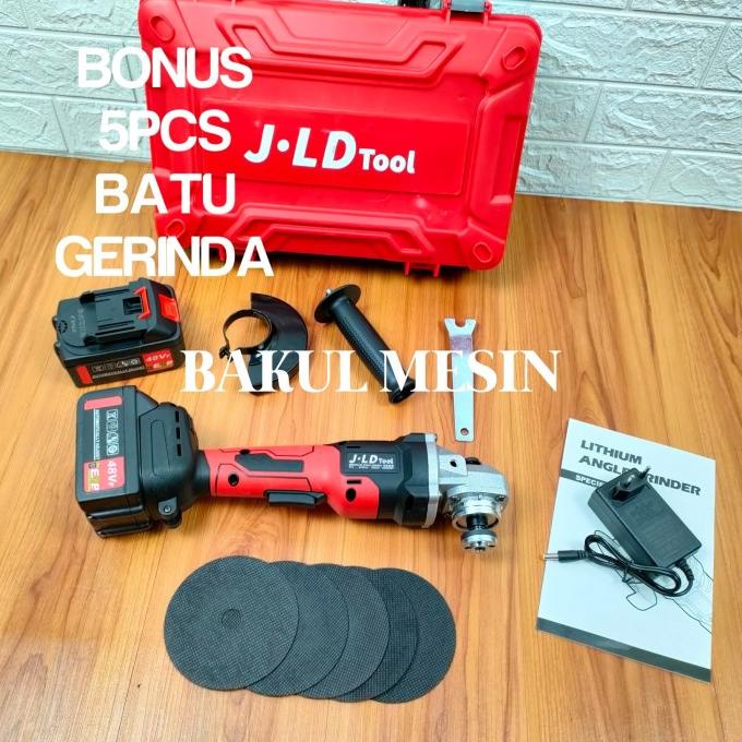 Jual Mesin Gerinda Baterai Jld Cordless Angle Grinder Brushless