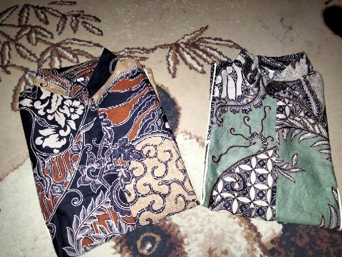 Tey-17 Batik Wanita Asj Sa Hrb026 Kenongo Kemeja Tosca Pendek