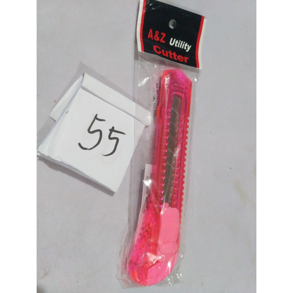 

PISAU CUTTER PINK MERAH MUDA BENING 6 INCH PEMOTONG KERTAS PLASTIK KECIL TAJAM GRATIS ONGKIR