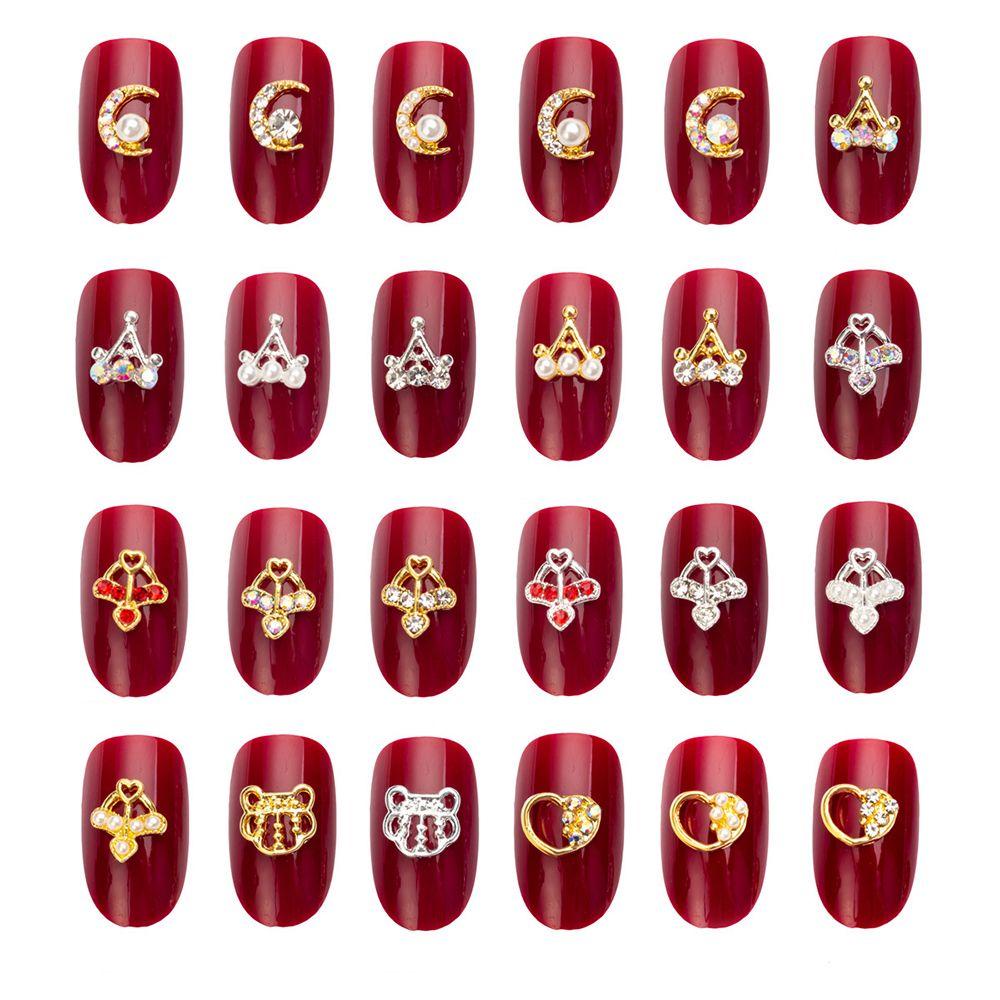 R-flower Nail Art Perhiasan Nail Art Pesona 10pcs Kaca Berlian Imitasi Shiny Nail Art Dekorasi