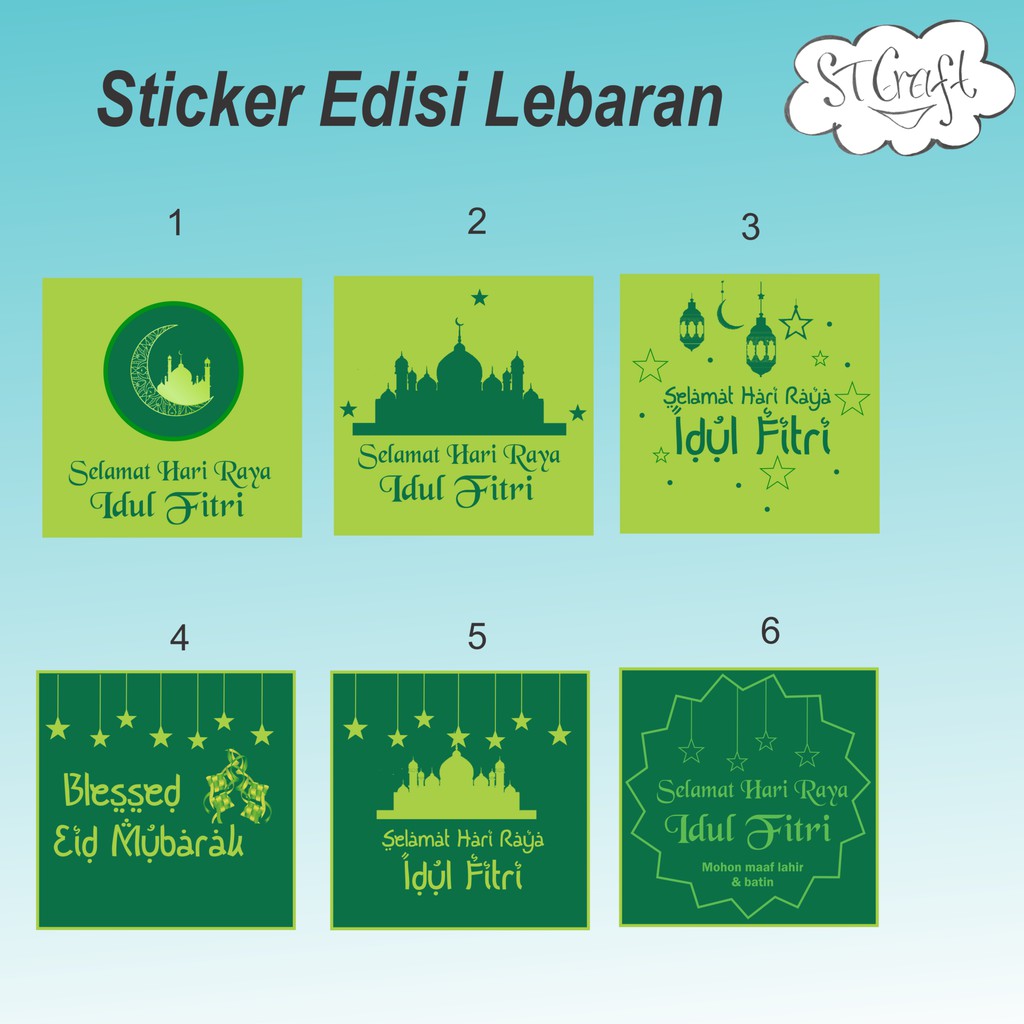 

STICKER TOPLES LEBARAN | HAMPERS | IDUL FITRI | ISI 12 PCS