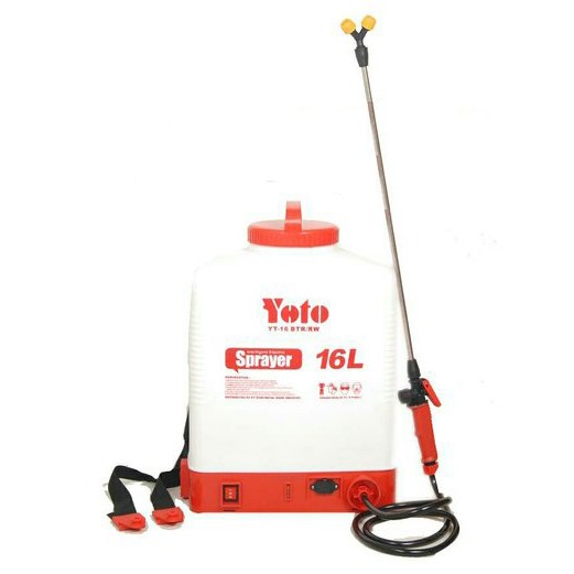 Tangki Semprot Sprayer Elektrik YOTO 16L Batrei Dapat Diisi Kembali