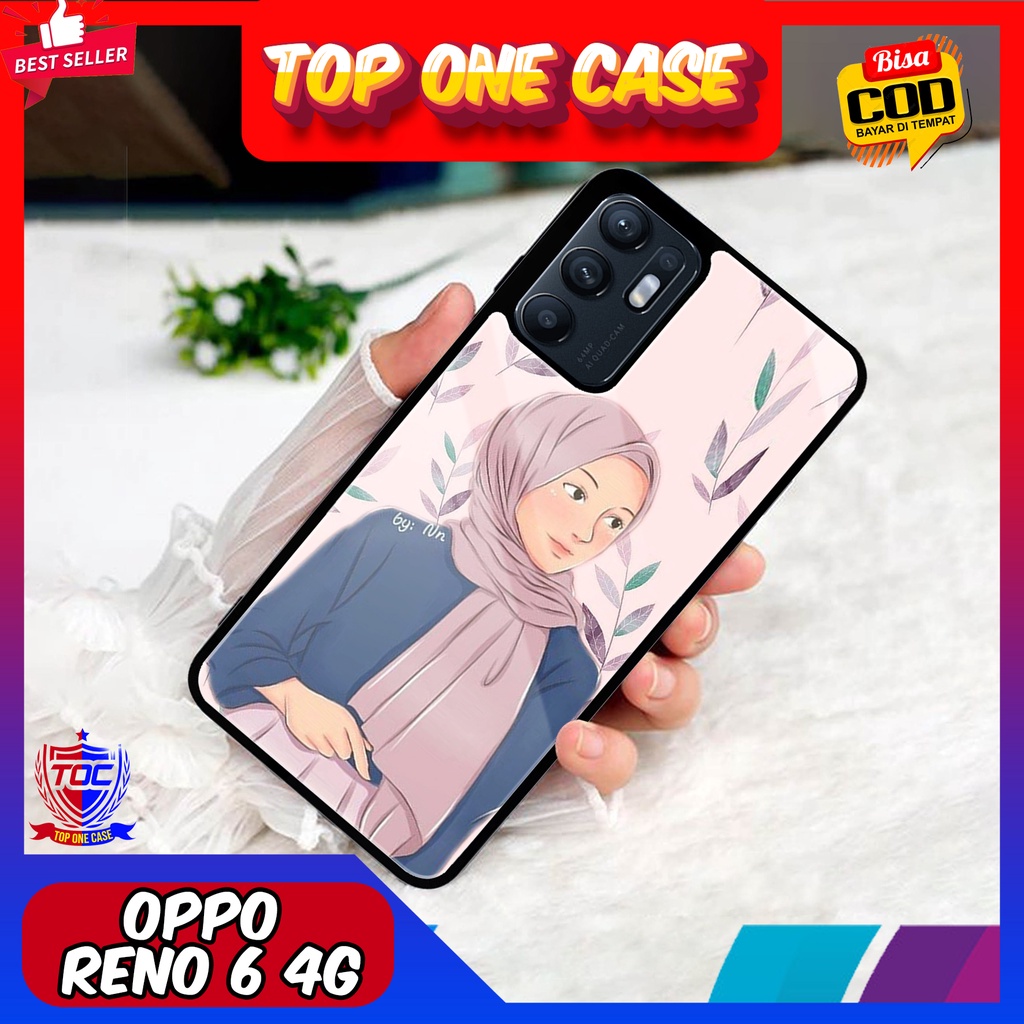 Case OPPO RENO 6 4G - Casing OPPO RENO 6 4G Terbaru Top One Case [ MOTIF HIJAB ] Casing Hp OPPO RENO