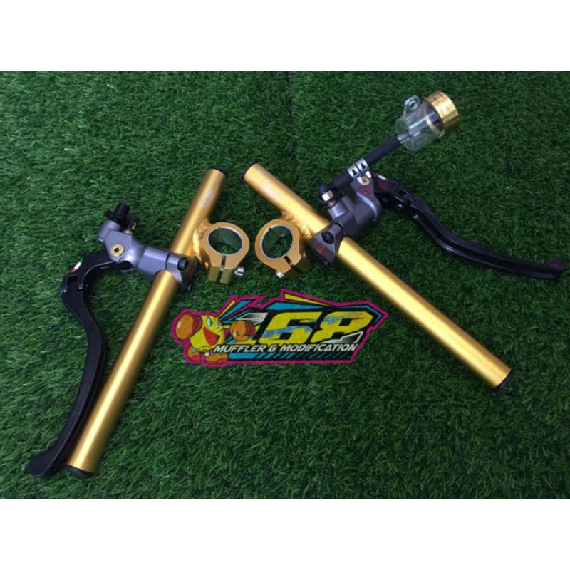 Paket stang jepit master rem brembo izumi ninja satria fu vixion cb150 tiger verza megapro sonic