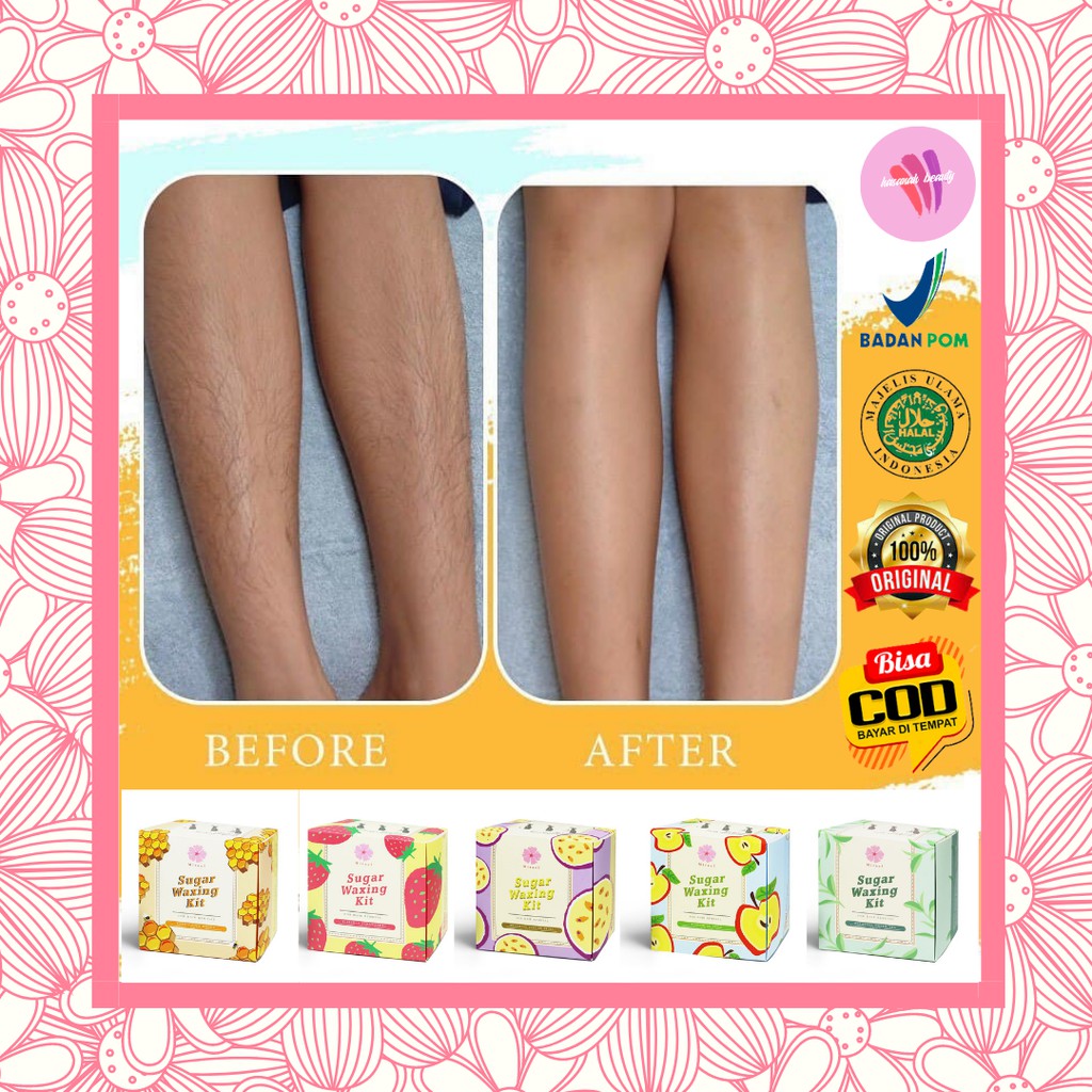 Mirael Sugar Waxing Kit 210 ml Hair Removal Pencabut Penghilang Pencukur Cukur Perontok Pembersih Bu