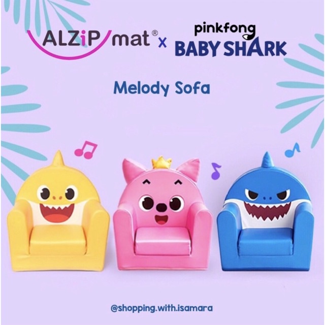 Alzipmat x Pinkfong Baby Shark Melody Sofa Series