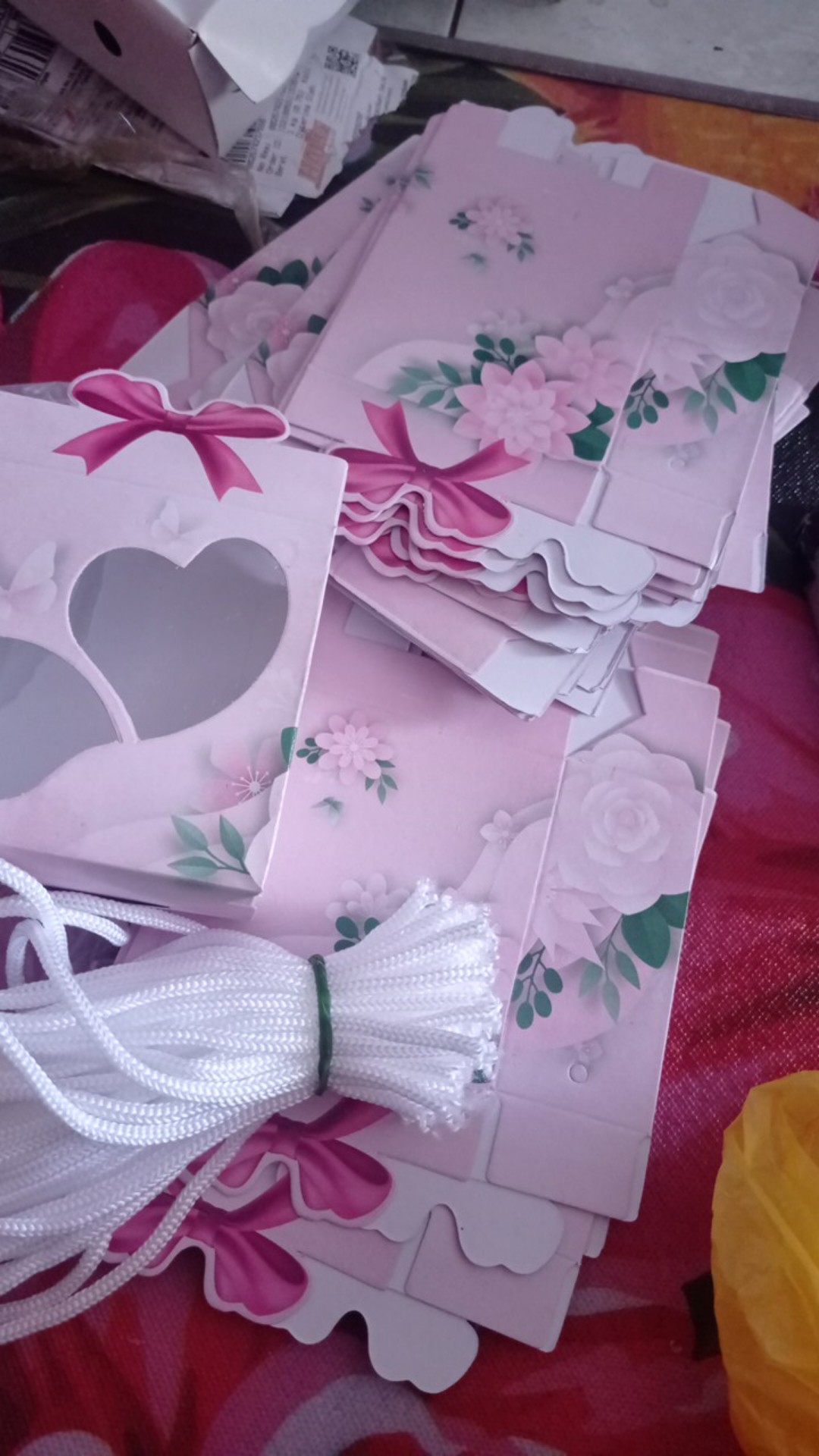 Box Mangkok Bola Motif Love Gratis Tali