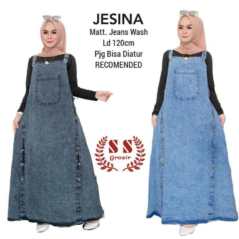 overall gamis jeans