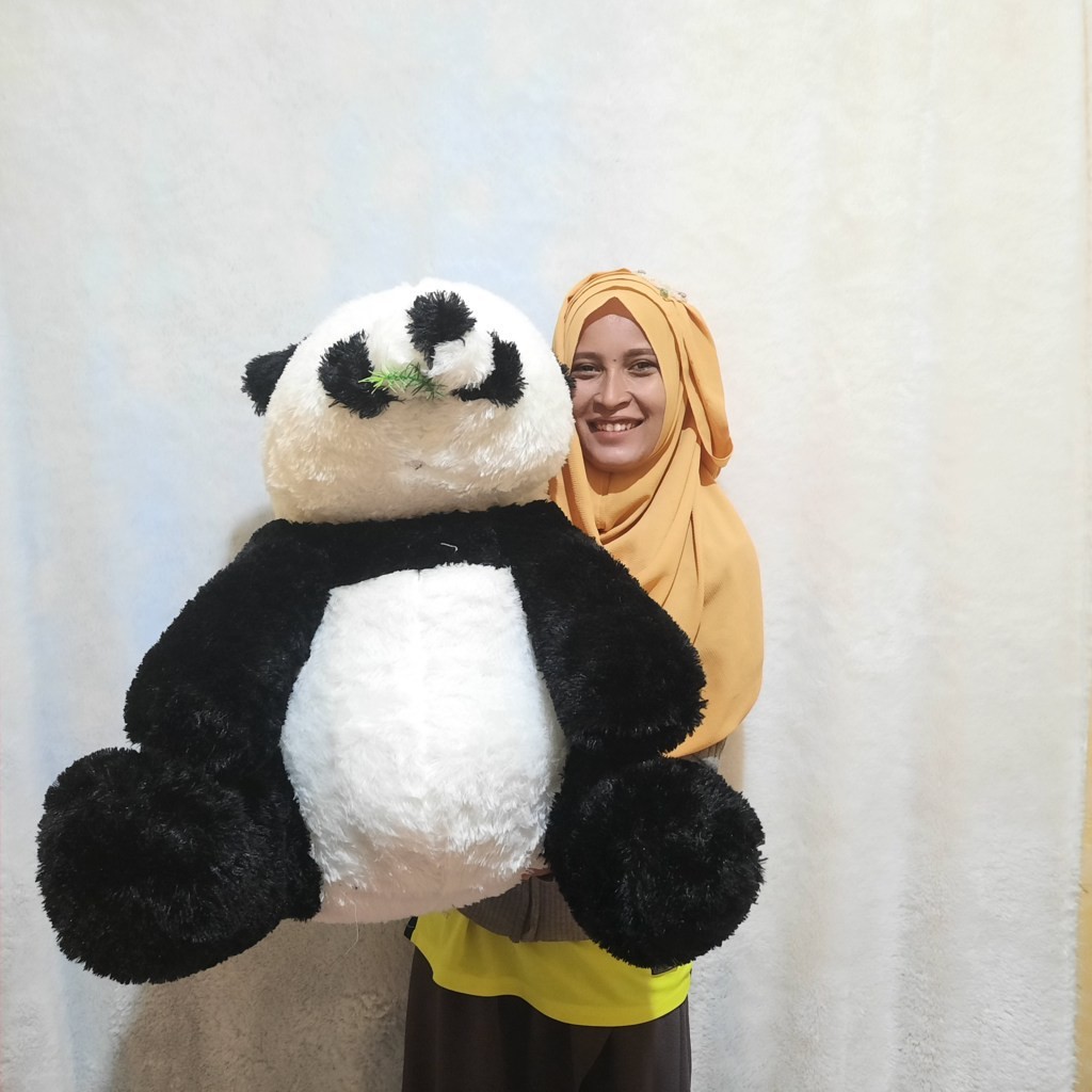 Boneka panda JUMBO rumput  MURAH