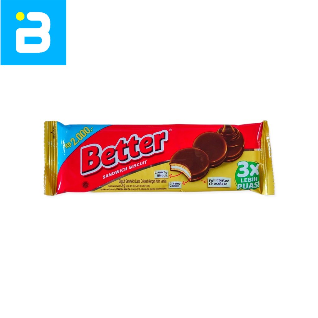 

Better Sandwich Biscuit Coklat 36 G