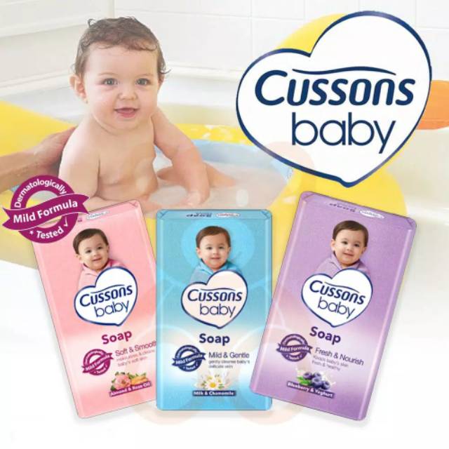 Cussons Baby Soap 75gr | Cussons Sabun Batang | Cusson Sabun Bayi (SABUN BATANG CUSSONS)