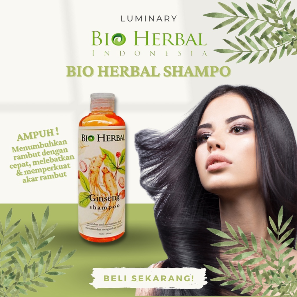 Shampoo Shampo Bio Herbal Ginseng Sampo Hair Keratin Shampo Pelurus Rambut Perawatan Rambut Rontok Original BPOM