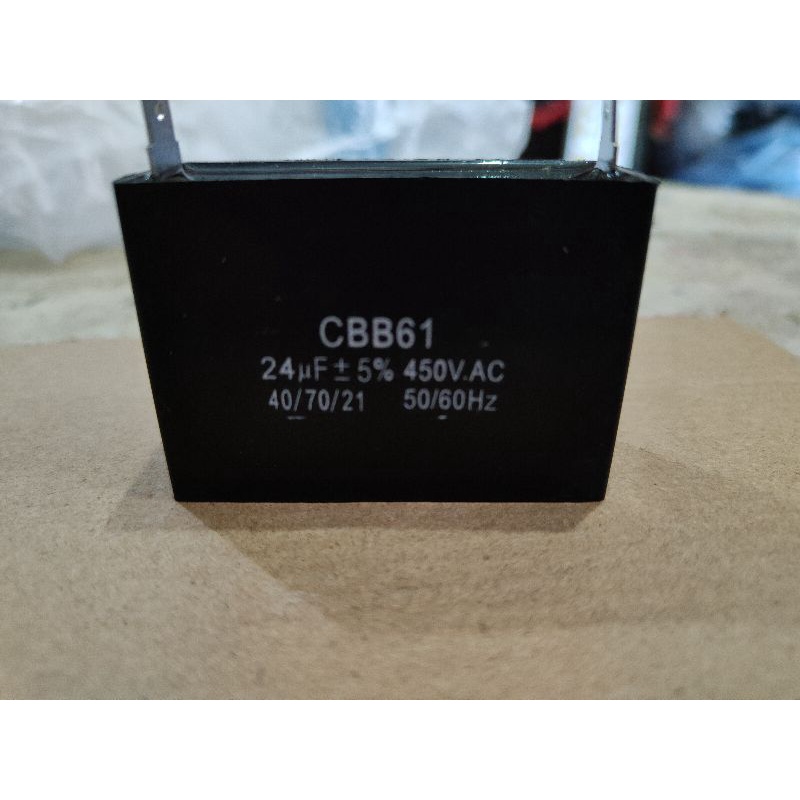 Kapasitor Capasitor CBB61 24Uf 450VAC 50l60Hz