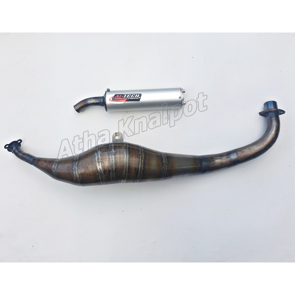 Knalpot Aitech Racing Kolong Bawah Fiz R Fiz Force1 Plat Karat