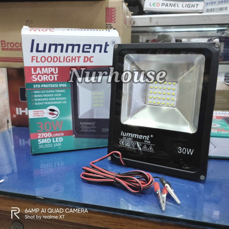 lampu sorot dc 12v 30 watt lumment lampu tembak 12 volt