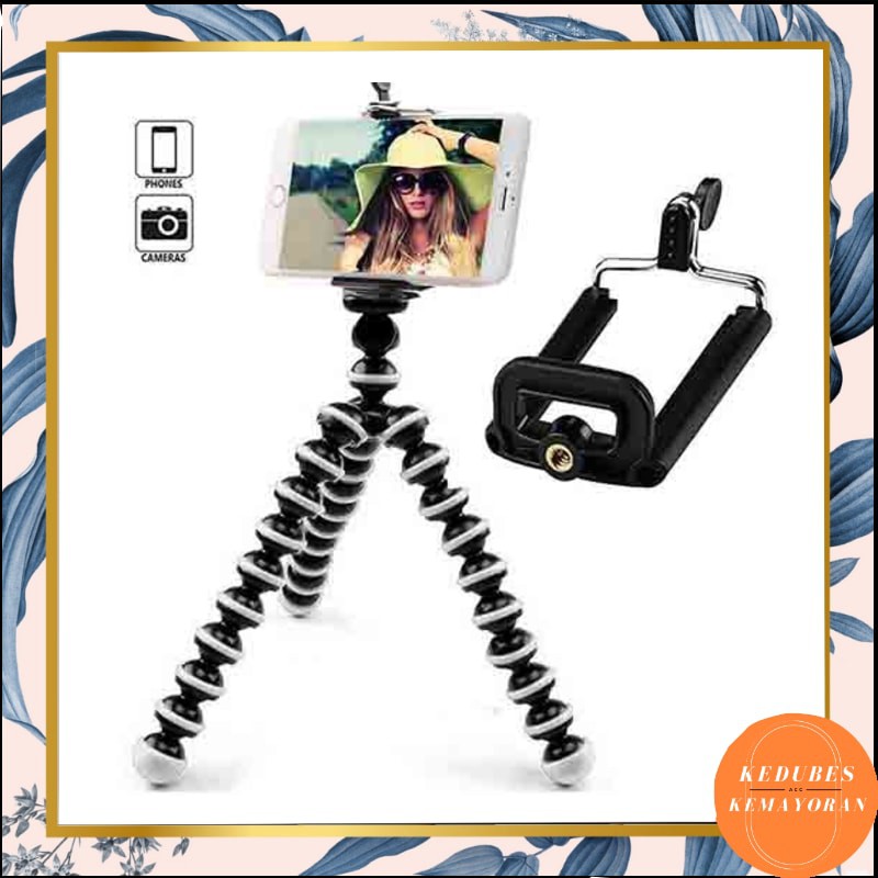 Gorilla Pod Ukuran L Universal Flexibel Tripod Octopus ukuran L Flexibel Standing Camera [KAK]