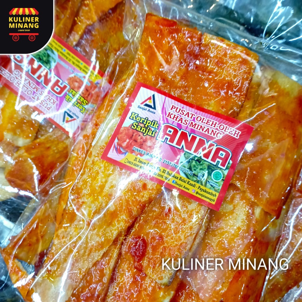 

Sanjai Balado panjang Anna Oleh-Oleh Asli Cemilan Kampung Makanan Khas Payakumbuh Padang Jajanan Snack Kuliner Minang Kabau AX00