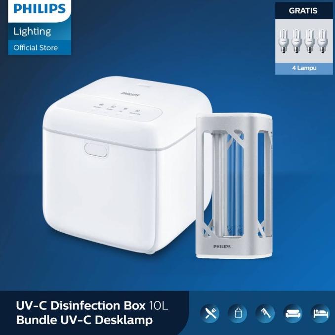 Philips Bundling UVC Disinfection Box 10L + UVC Desk Lamp