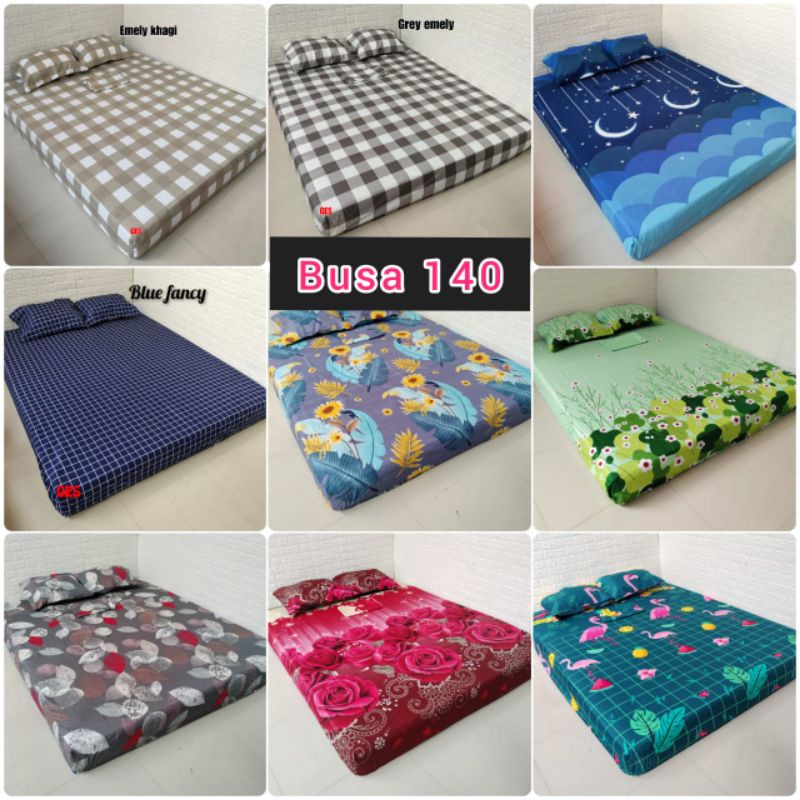 sprei sarung busa/resleting 140x200x20