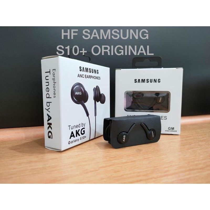 HF HEADSET SAMSUNG S10+ ORIGINAL 100% PACKING WARNA PUTIH