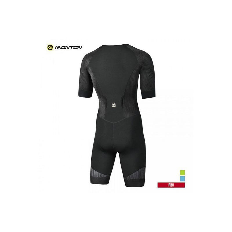 MONTON PRO FERNANDO SKINSUIT BLACK JERSEY ROADBIKE PRIA CYCLING