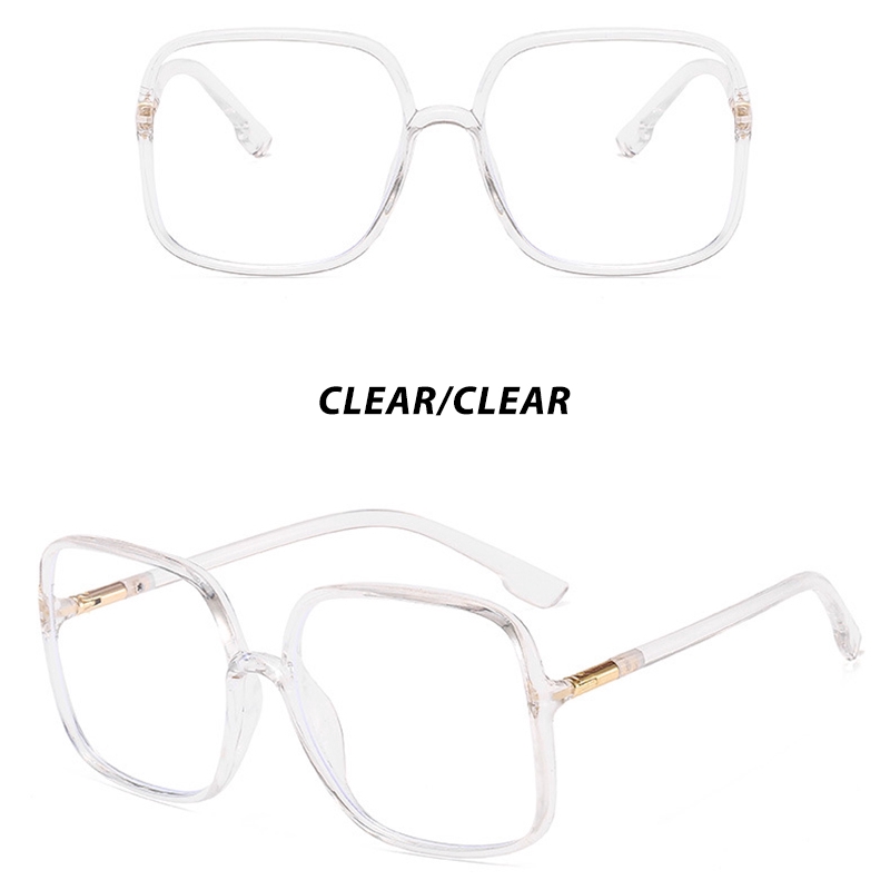 （YUZHU）COD Bayar di Tempat Miopia Kacamataminus 0°~-400 Korean Style Square Frame Kacamata Anti Biru Eyeglasses