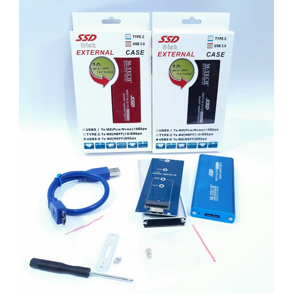 Enclosure Casing SSD M.2 NGFF to Usb 3.0 Ver. Kabel Adapter M2 Sata