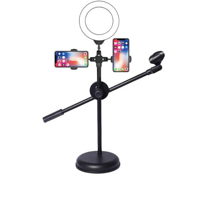 live voice professional mobile phone stand LED lamp