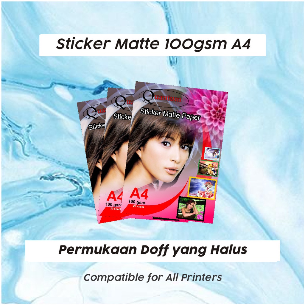 

PLATINUM Sticker Matte Paper A4 100GSM