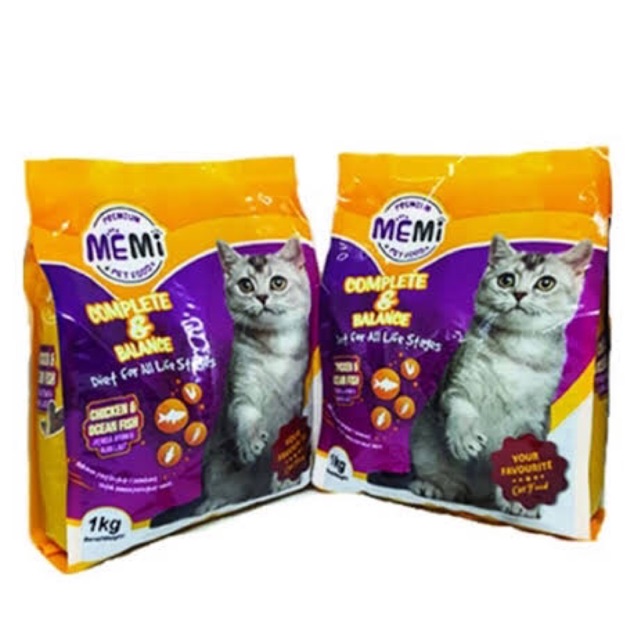 Lulu Makanan Kucing Premium Merek Memi Cat Food 2in1 Flavored