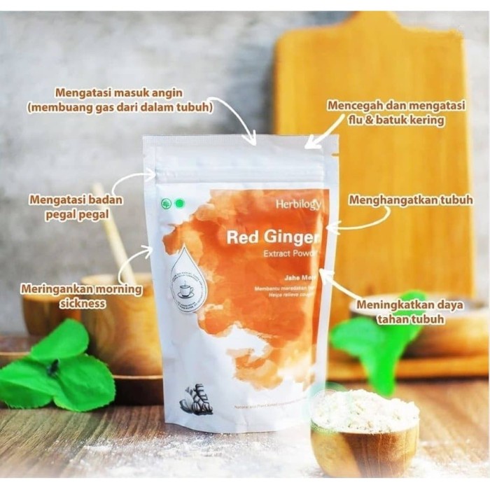 

HERBILOGY Red Ginger Extract Powder (Jahe Merah) 100 Gram (BERKUALITAS)