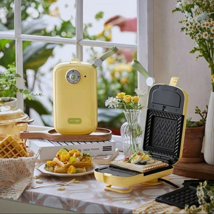Waffle | Bear Electric Sandwich Waffle Maker With Timer New