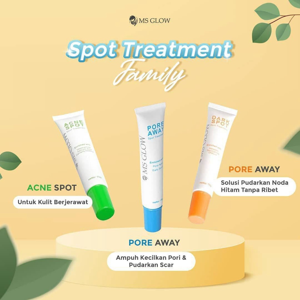 DARK SPOT TERMURAH / ACNE SPOT TERMURAH / PORE AWAY MS GLOW TERMURAH / DARK SPOT MS GLOW / ACNE SPOT