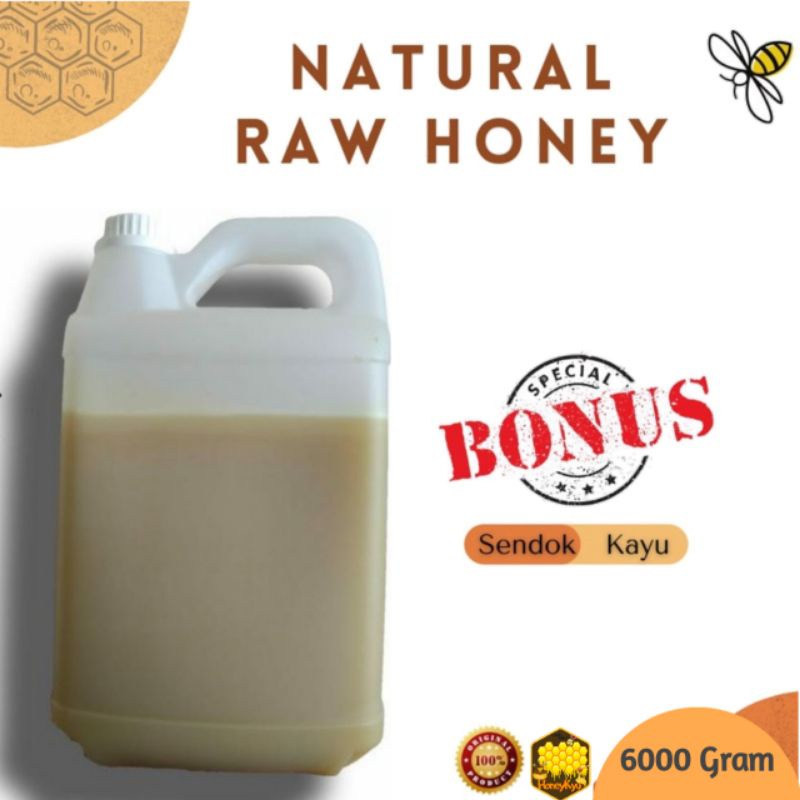 

Madu Kaliandra Murni Asli [5 kg] Nektar Bunga Raw Honey Sarang Maduku