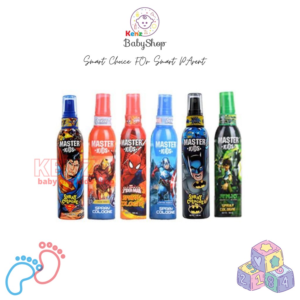 Jual Master Kids Spray Cologne Super Hero / Parfum Anak 100ml | Shopee ...