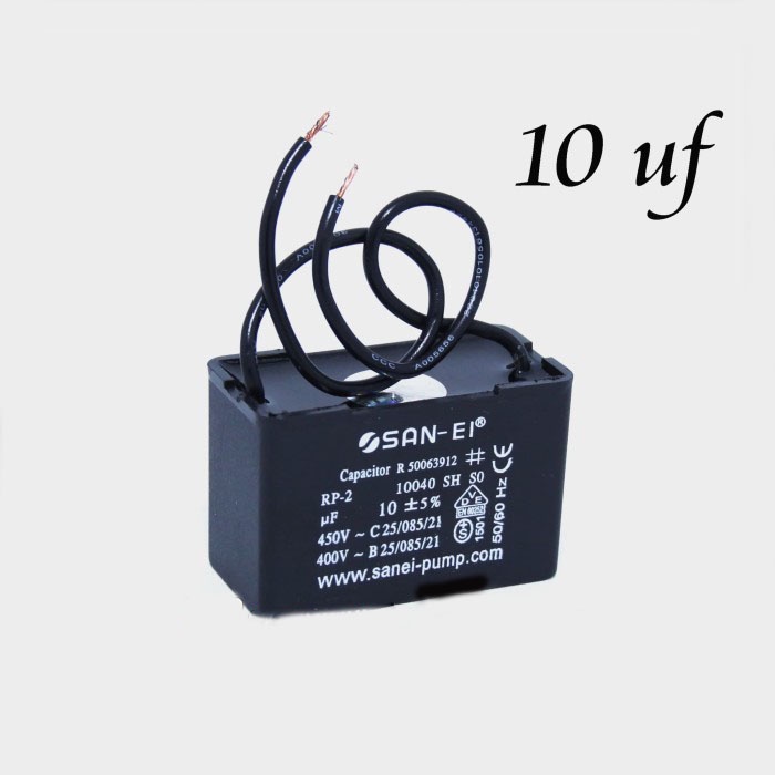 10 uf /450 V SAN-EI CAPACITOR KOTAK / CAPASITOR PETAK /KAPASITOR POMPA