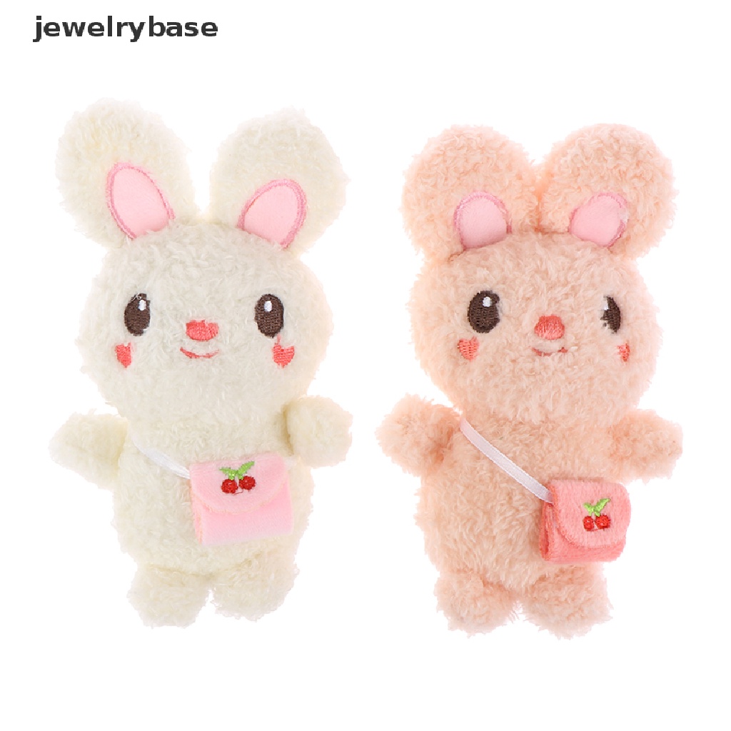 (jewelrybase) Gantungan Kunci Boneka Kelinci Bahan Plush Ukuran 13CM