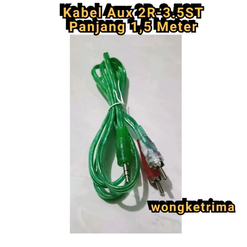 Kabel Aux Audio 2R-3.5ST Panjang 1,5 Meter