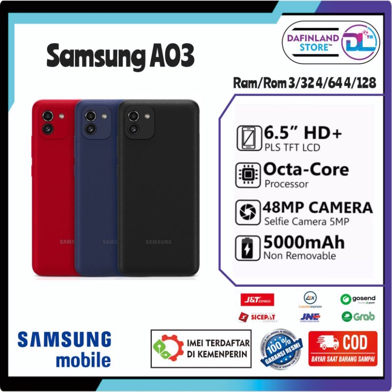 TERMURAH Samsung Galaxy A03 Baru Garansi Resmi