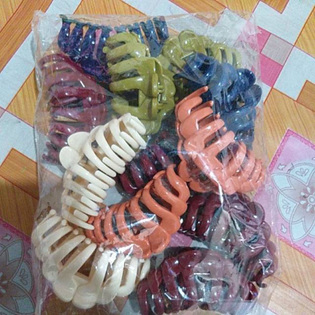 Jepit rambut motif kerang 12 PCSgrosir