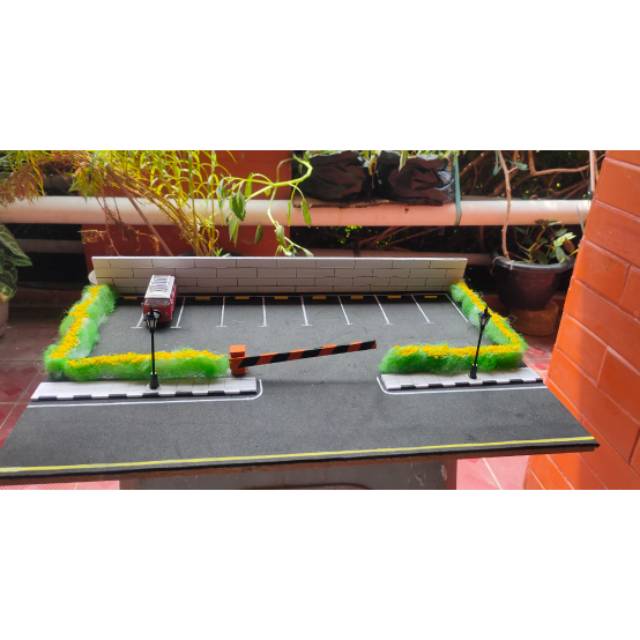 Diorama Diecast - Diorama Garasi Diorama Bengkel Diorama Parkiran Miniatur parkiran Garasi Parkiran