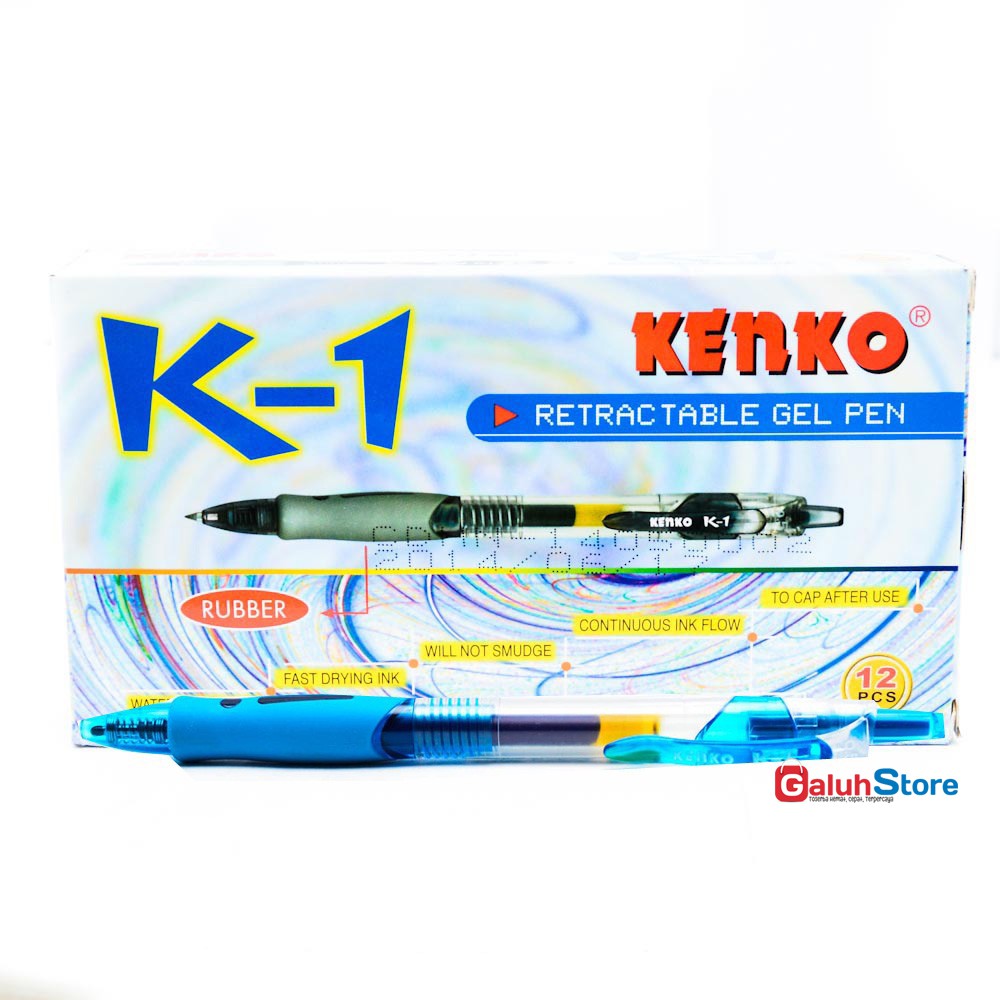 

Kenko Pulpen K-1 0.5mm-Tinta Biru 1 Box (12 pcs)