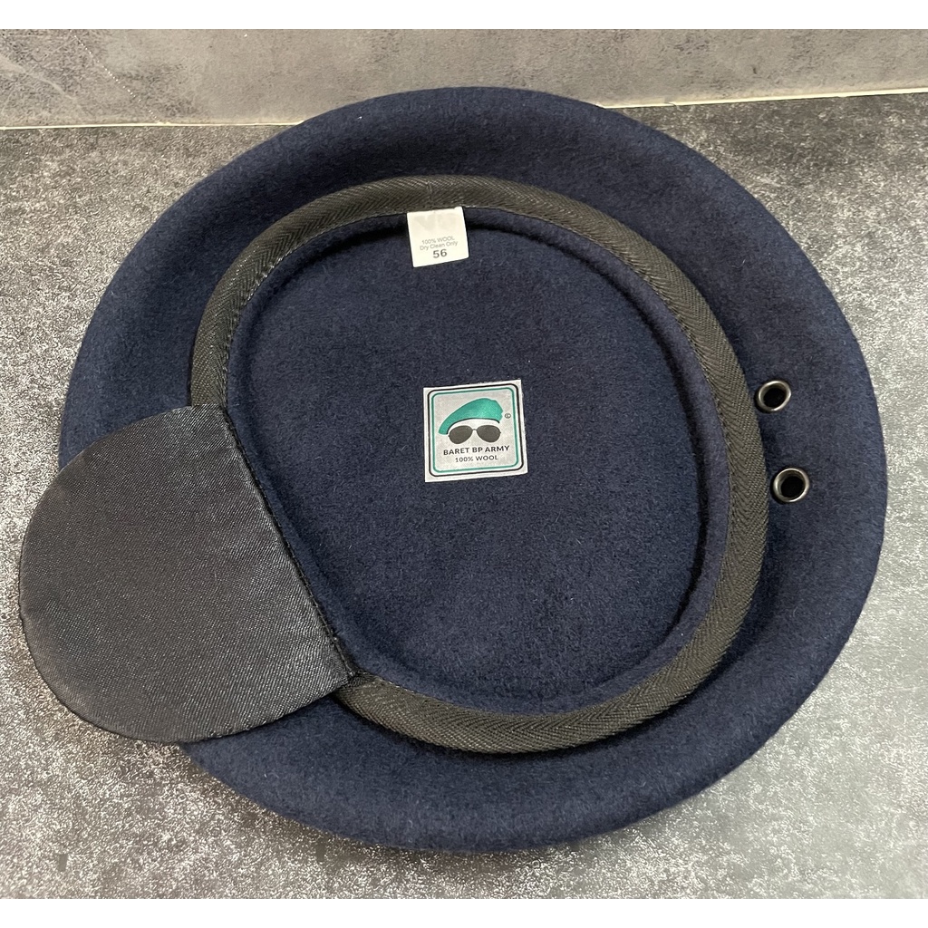 Baret Kacamata Brimob (Dongker) - Baret Brimob Satpam - Baret Pemadam - Baret Biru Dongker Kacamata 