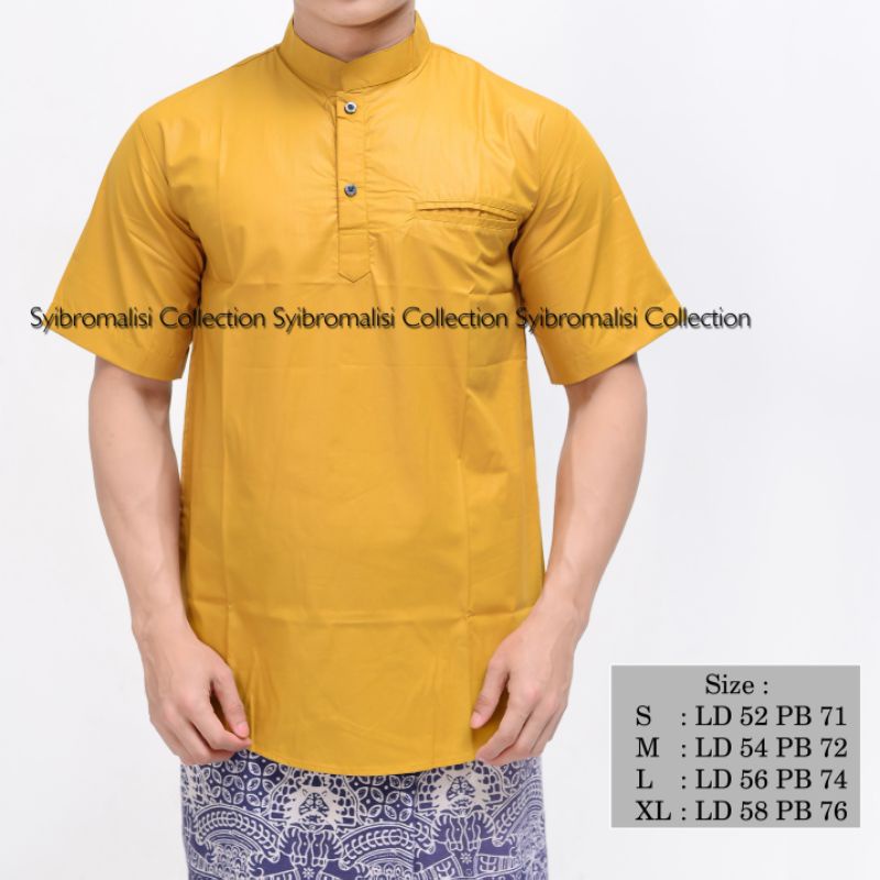 Baju koko pendek dewasa casual