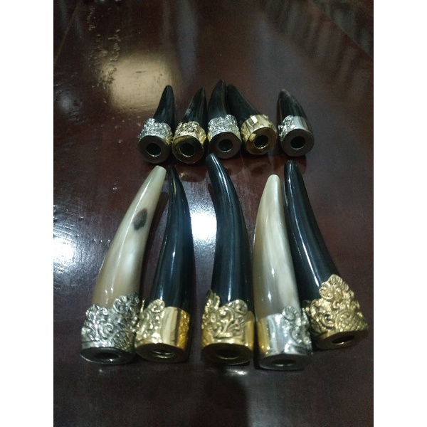 pipa rokok tanduk kerbau alpaka