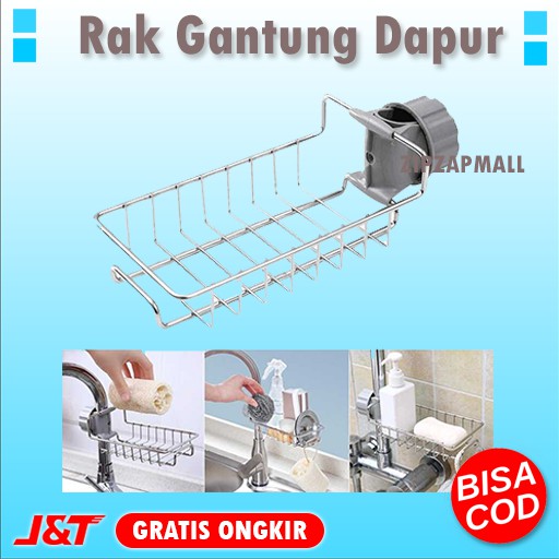 Rak Gantung  Barang Keran Air Sabun Peralatan Dapur Peralatan Rak Dapur Rak Besi Murah Original