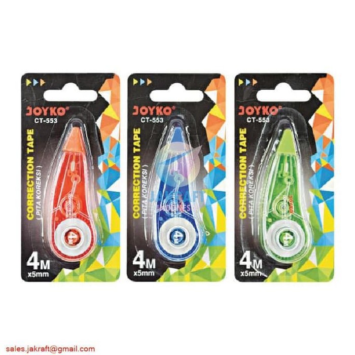 

Tip-ex Roll Joyko CT-553 / Correction Tape Joyko (5mm x 4M) CT-553 atk