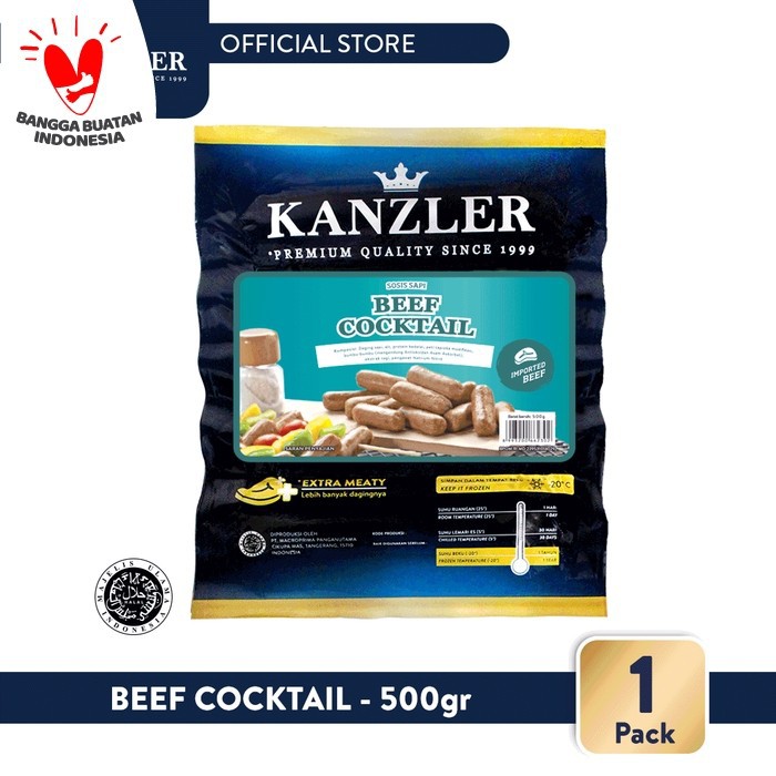 

Kanzler Sosis Beef Cocktail 500gr