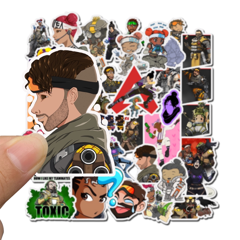 50 Pcs Apex Legends Cartoon Anime Stickers For Children