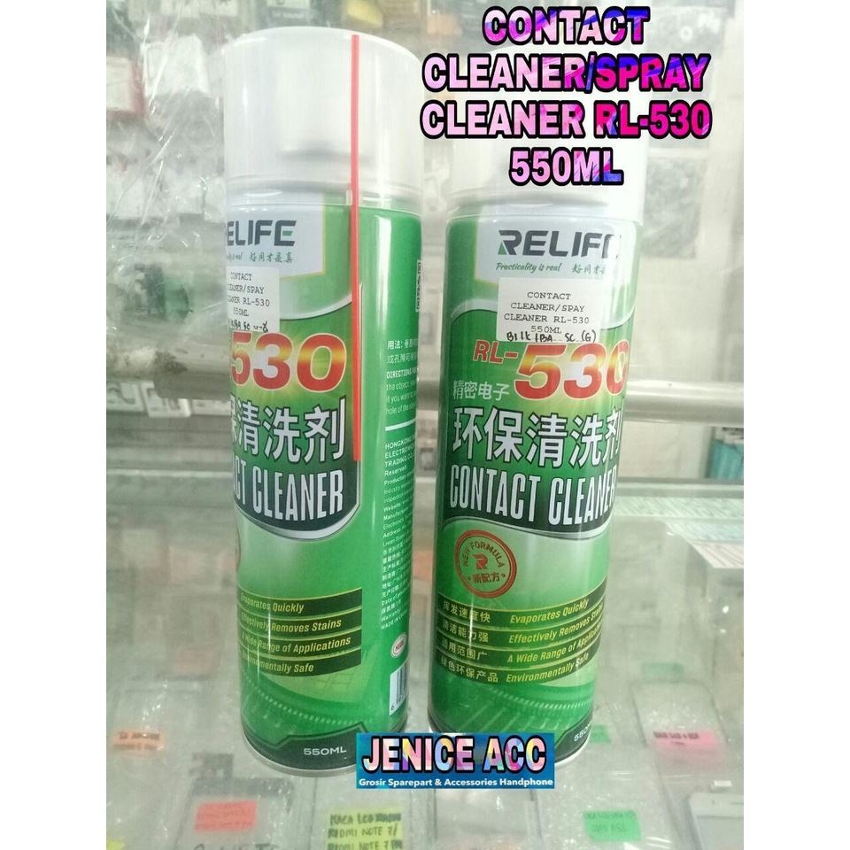 CONTACT CLEANER SPRAY CLEANER RL-530 550ML PEMBERSIH PCB HOLDER MESIN